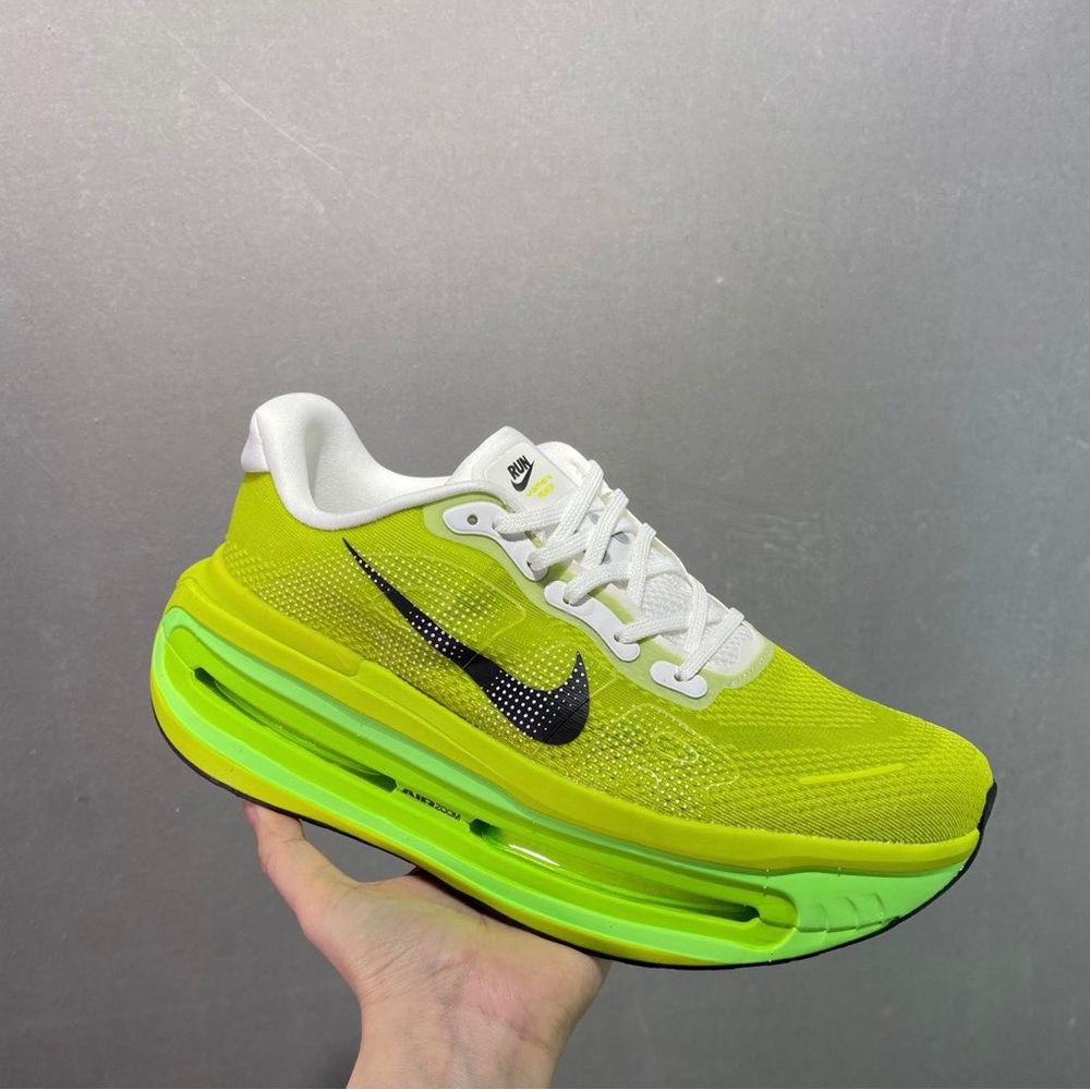 Nike Vomero Premium Men’s Athletic Shoes Neon Yellow with Black Swoosh - Picture 8 of 9